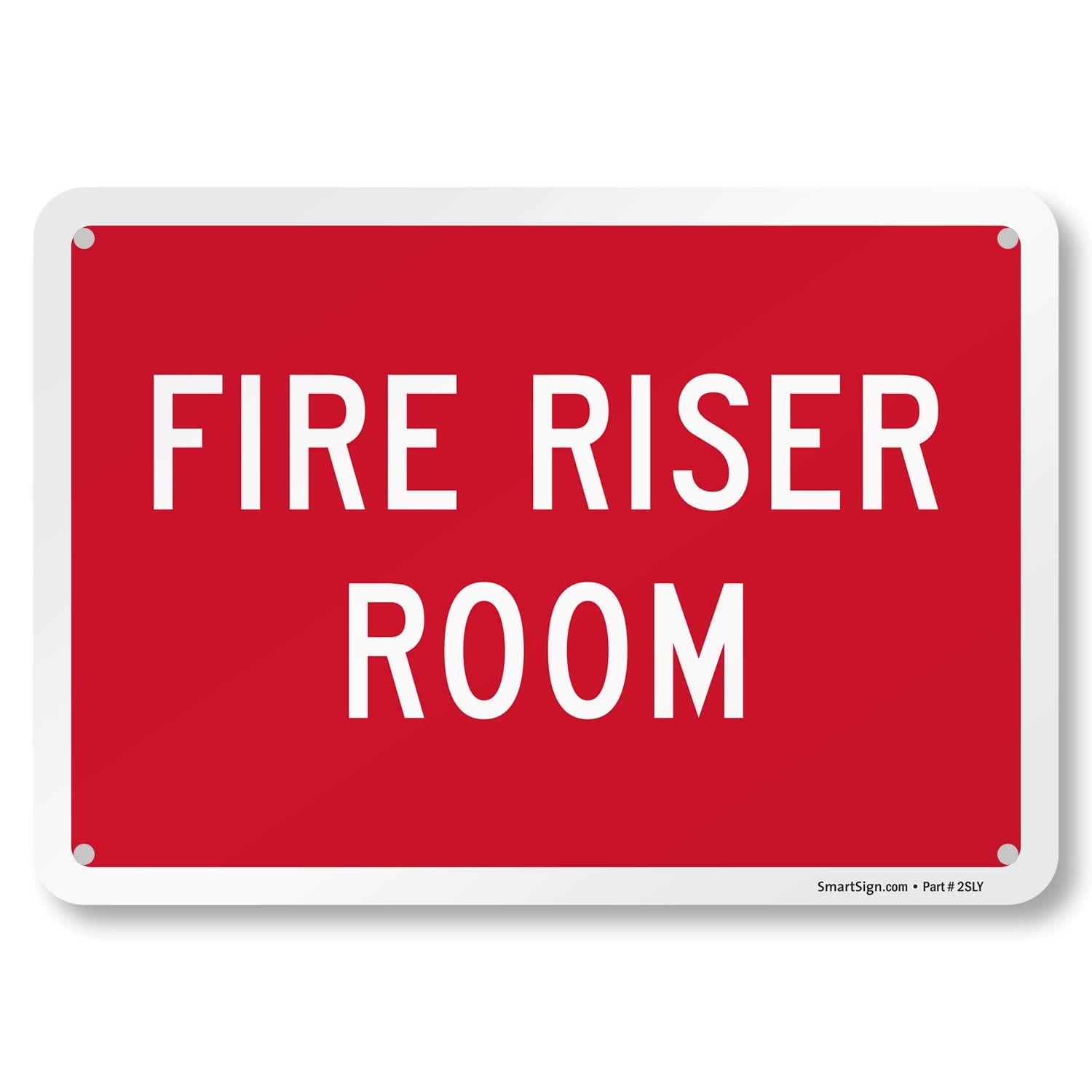 7″x10″ Aluminum “Fire Riser Room” Sign for Commercial Industrial Buildings