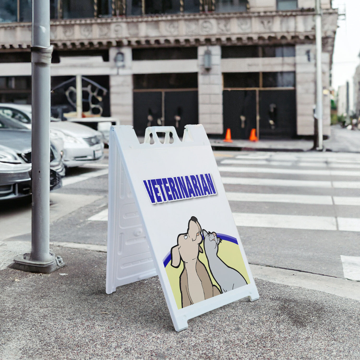 A-frame Sidewalk Veterinarian 24″ x 36″ Double Sided A-Frame Sidewalk Sign
