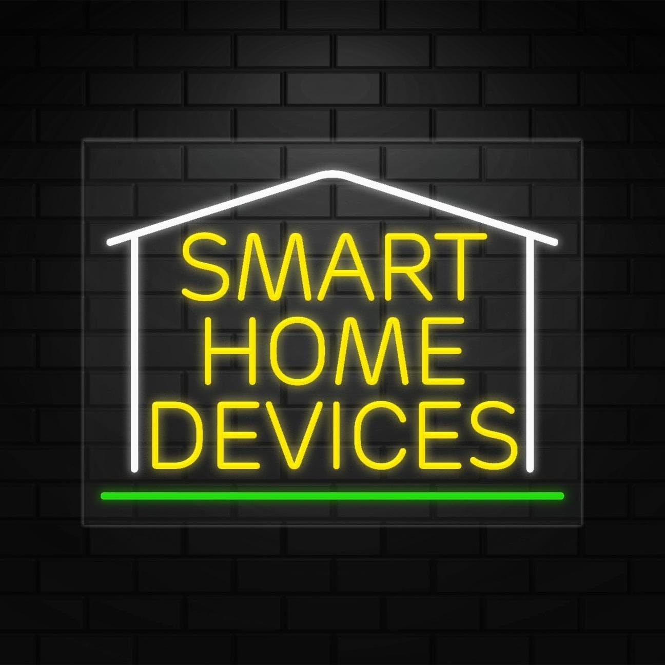 Smart Home Devices Sign for Retail Displays | LED Flex Neon | 31″W x 24″H x 1″D