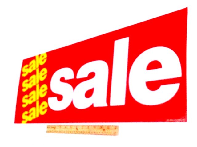 CUSTOMER FAVORITE!!! RETAIL STORE 28″ LONG WINDOW POSTER SALE ADVERTISING BANNER