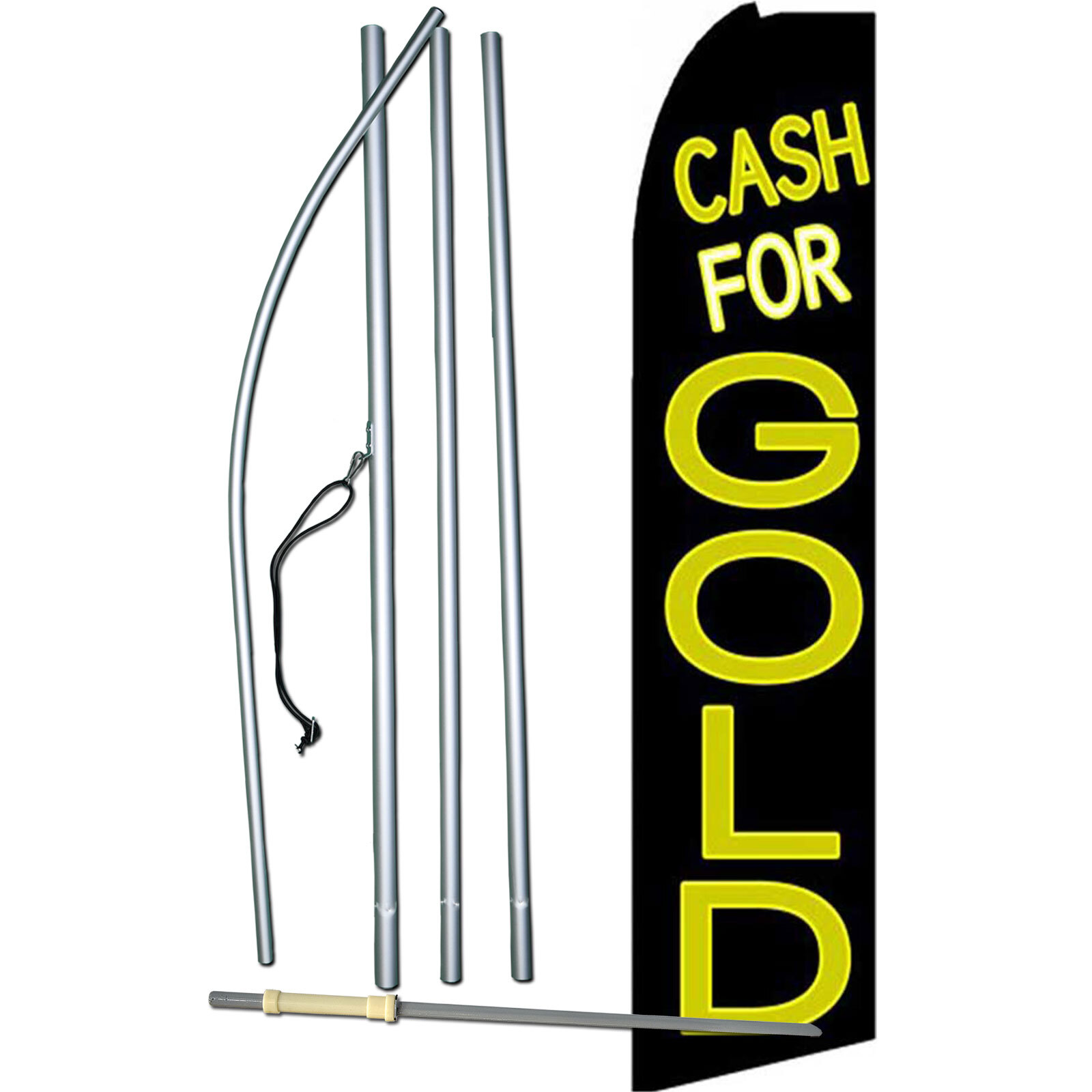 Cash For Gold Complete Swooper Flag Bundle