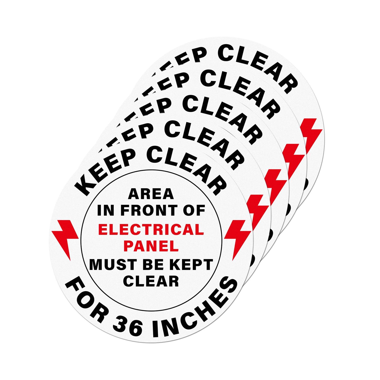 YIKIADA 5 Pack Area In Front Of Electrical Panel Must Be Kept Clear For 36 In…