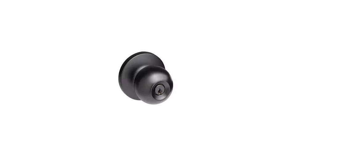 Oil Rubbed Bronze Commercial Entry Ball Knob Trim with Lock for Panic Exit Devic