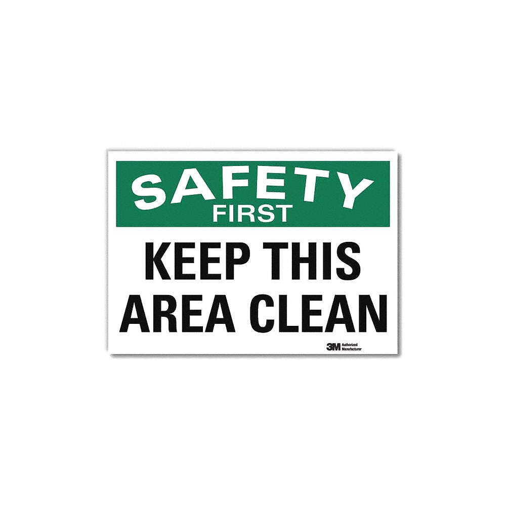 LYLE U7-1215-RD_14X10 Safety Decal,10x14in,Reflective Sheeting 34RL09