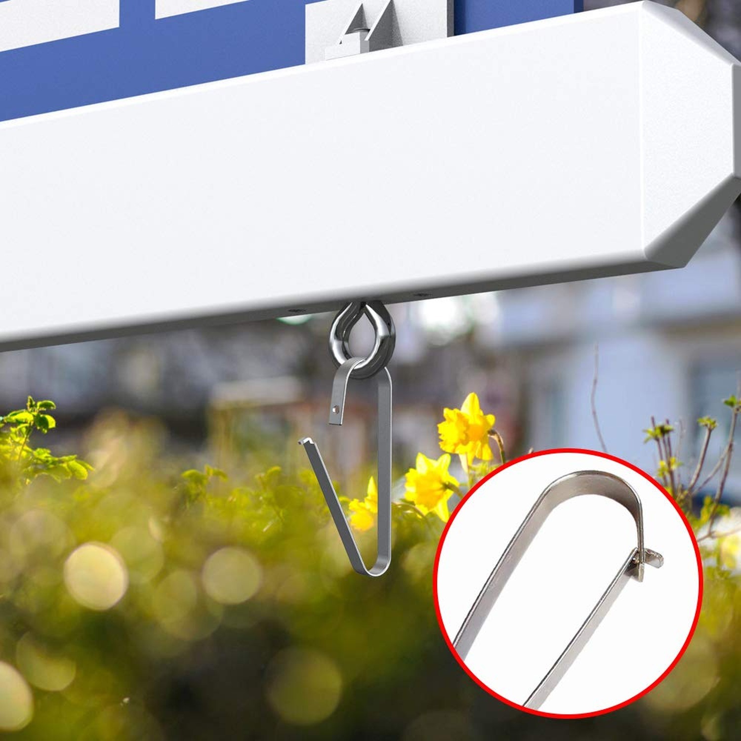 Real Estate Sign Clips, Sign Rider Clips for Hanging Signs (Qty 55) 1