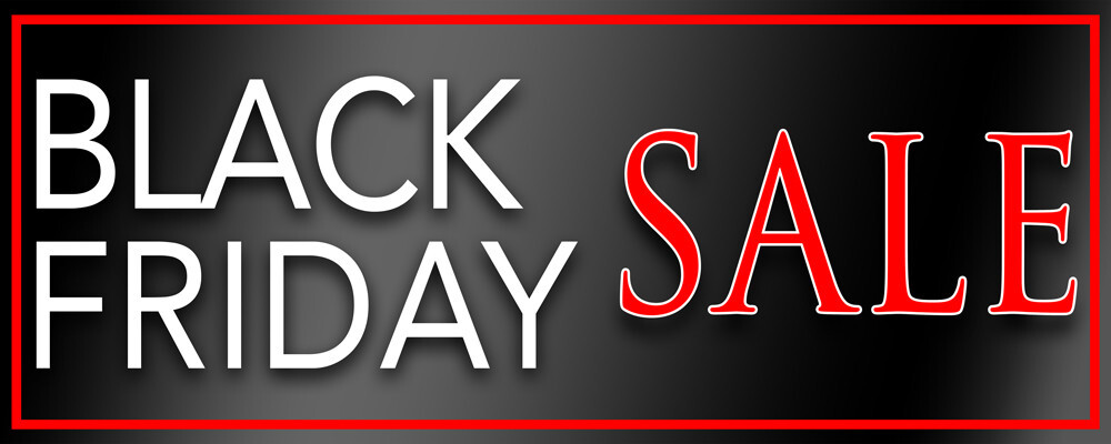 Black Friday Sale Vinyl Banner with Optional Sizes (Made in the USA)