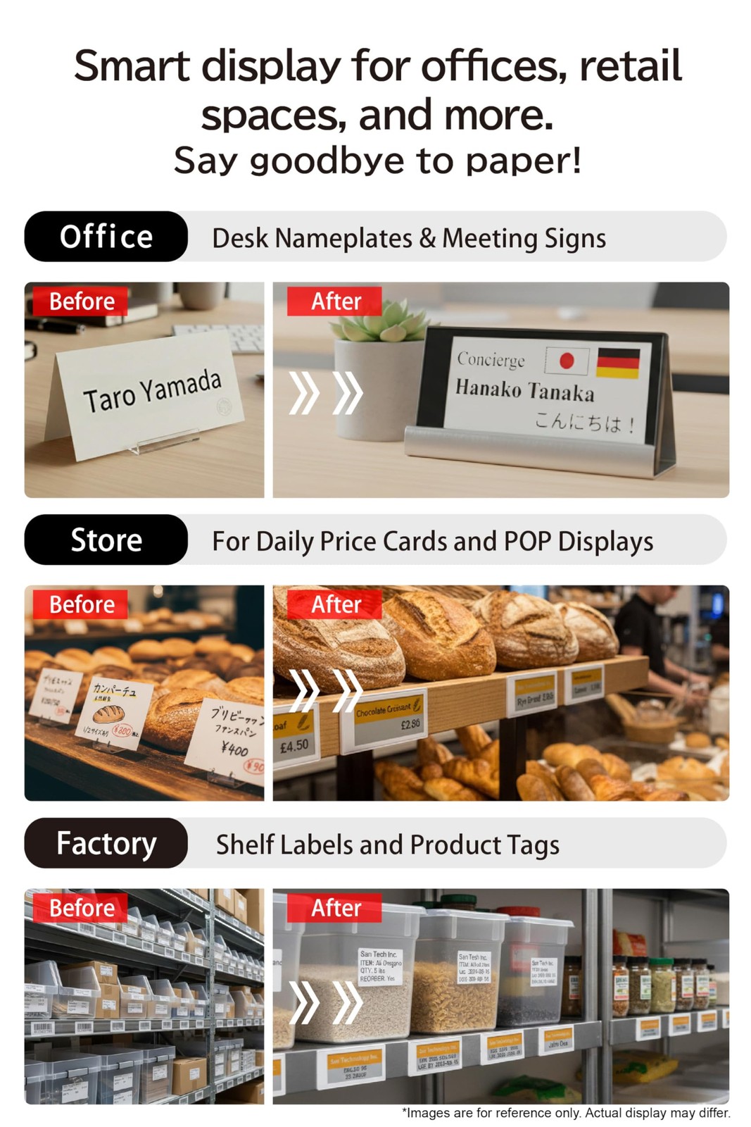 [] EZ Sign NFC -Display – No Battery, Ultra-Thin 0.13”, Rewritable 4-Color Di…