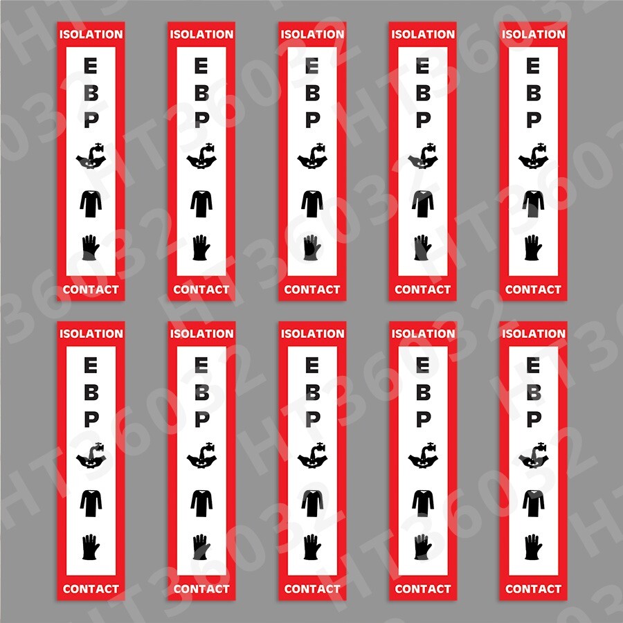Enhanced Barrier Precautions EBP Isolation Contact Hospital Door Magnet Qty – 10