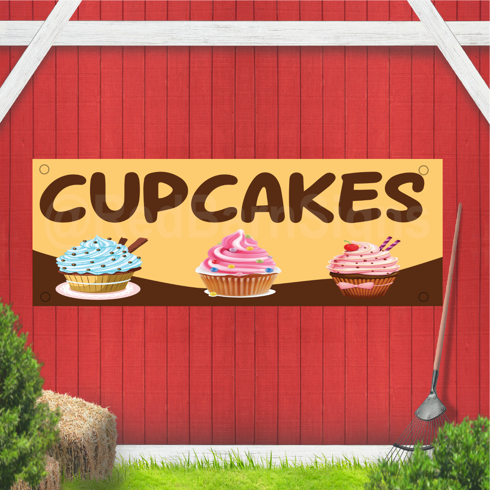 Cupcakes Indoor Outdoor Vinyl Banner Design