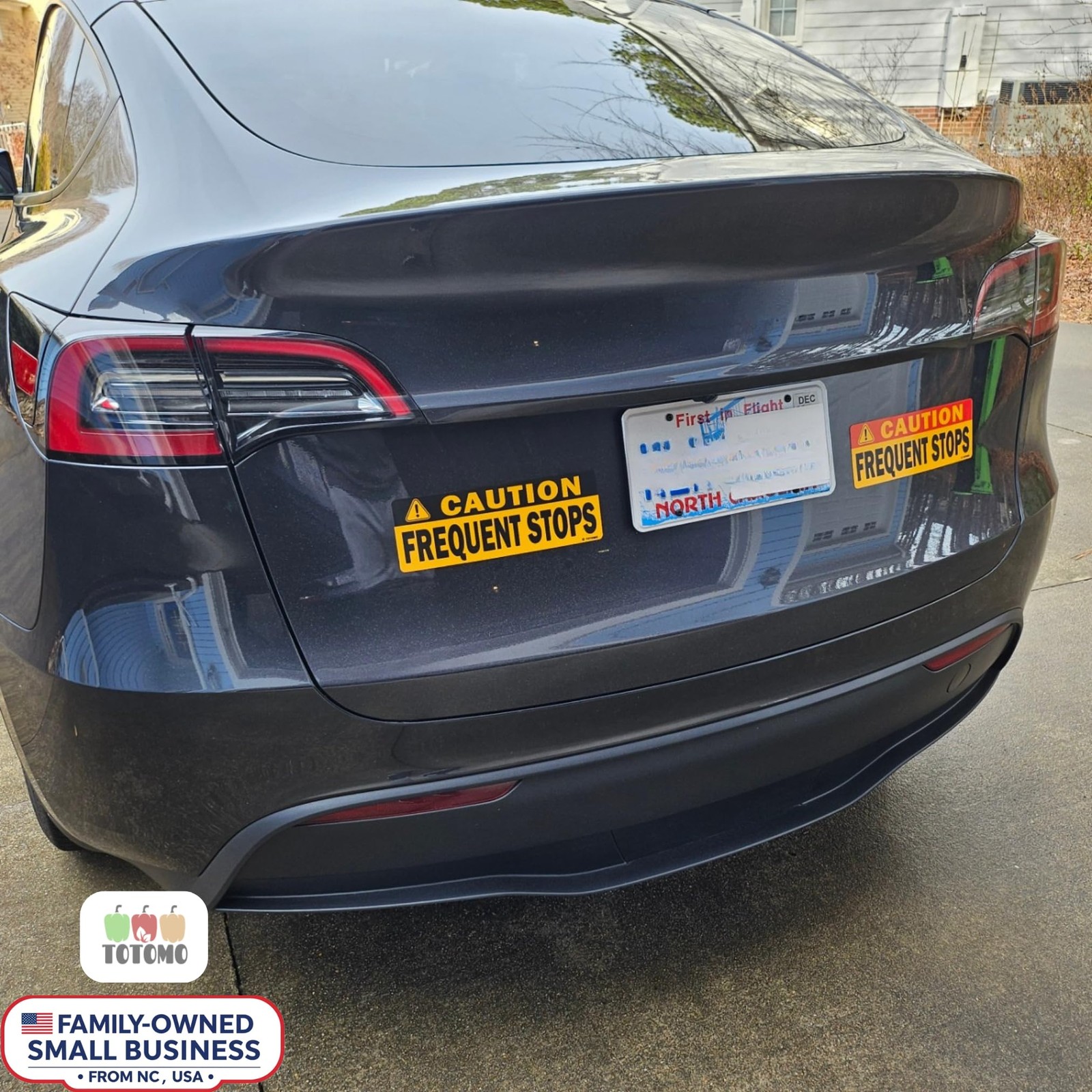 Caution This Vehicle Makes Frequent Stops Magnet 10″X3.5″ Reflective Magnetic…