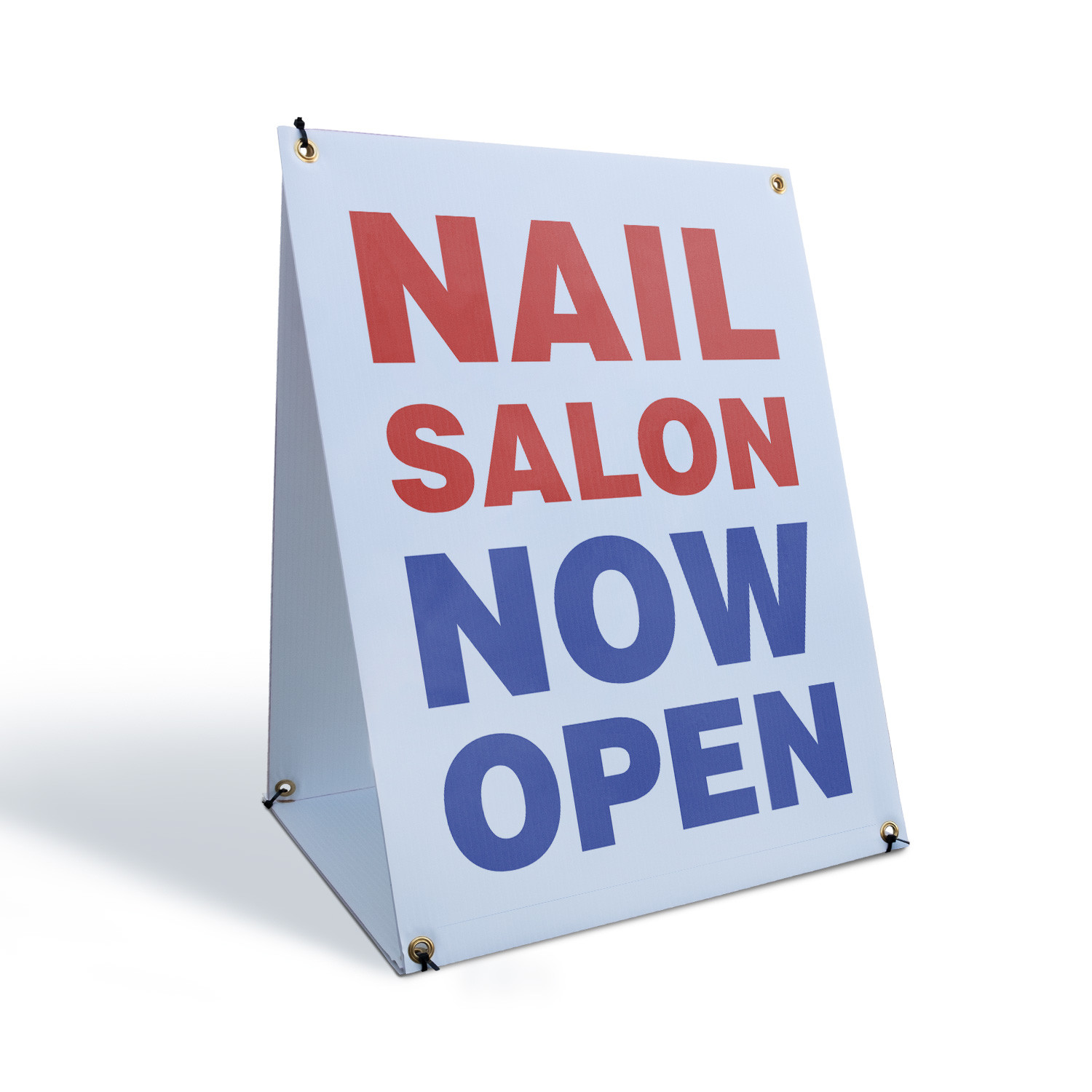Nail Salon Now Open A-Frame Sidewalk Sign Grand Opening Walk Ins Welcome Now