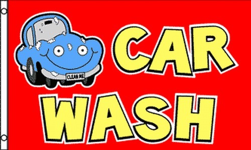 CAR WASH Flag 3×5 ft Business Advertising Sign Banner Red Yellow Auto Detailing