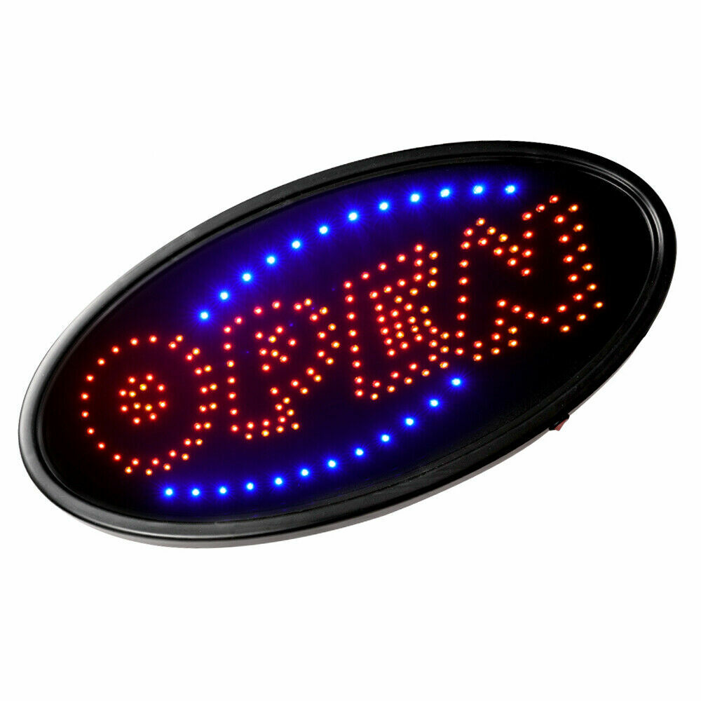 LED Animated Neon Light Ultra Bright Shop Store OPEN Business Sign ON/OFF Switch