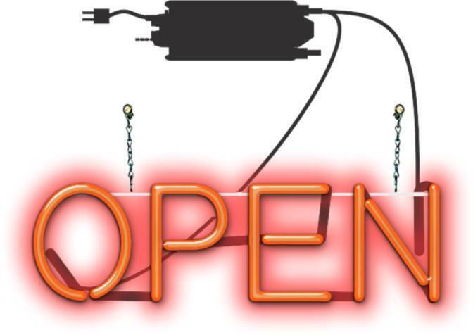 Simple Style Open Neon Sign Jantec 19″ x 5.5″ Retro Boutique Salon Store