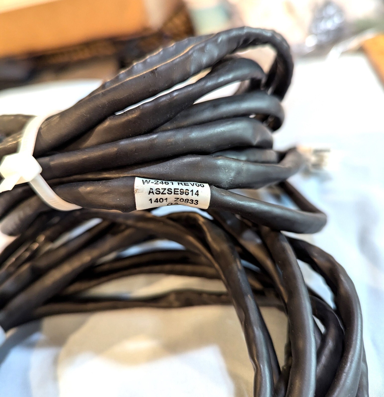 Lot Of Two [2] Daktronics 4-Pin Wire Harness Cables (W-2461) Fuel Sign Component