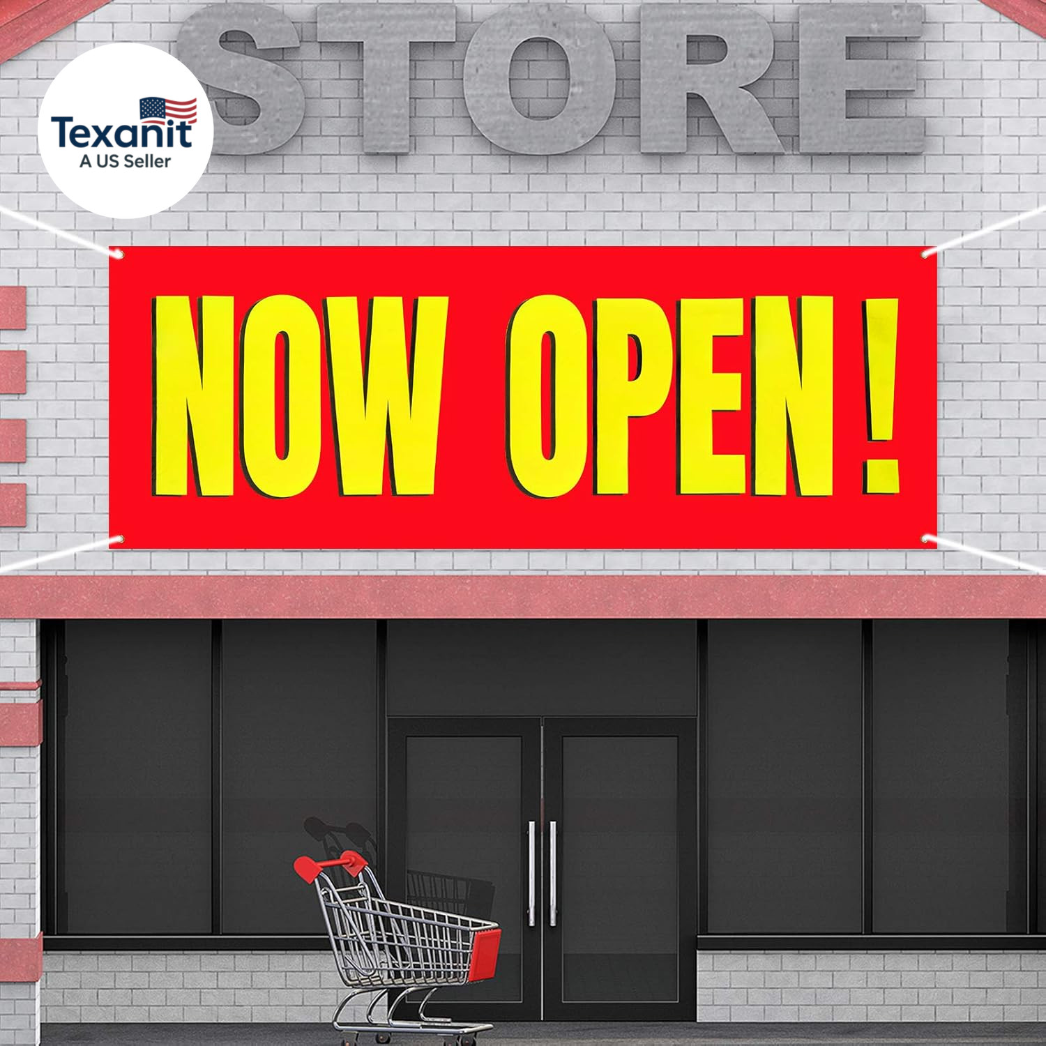 Large Now Open Banner Outdoor Indoor Signs Polyester Oxford Cloth Now Open Sign