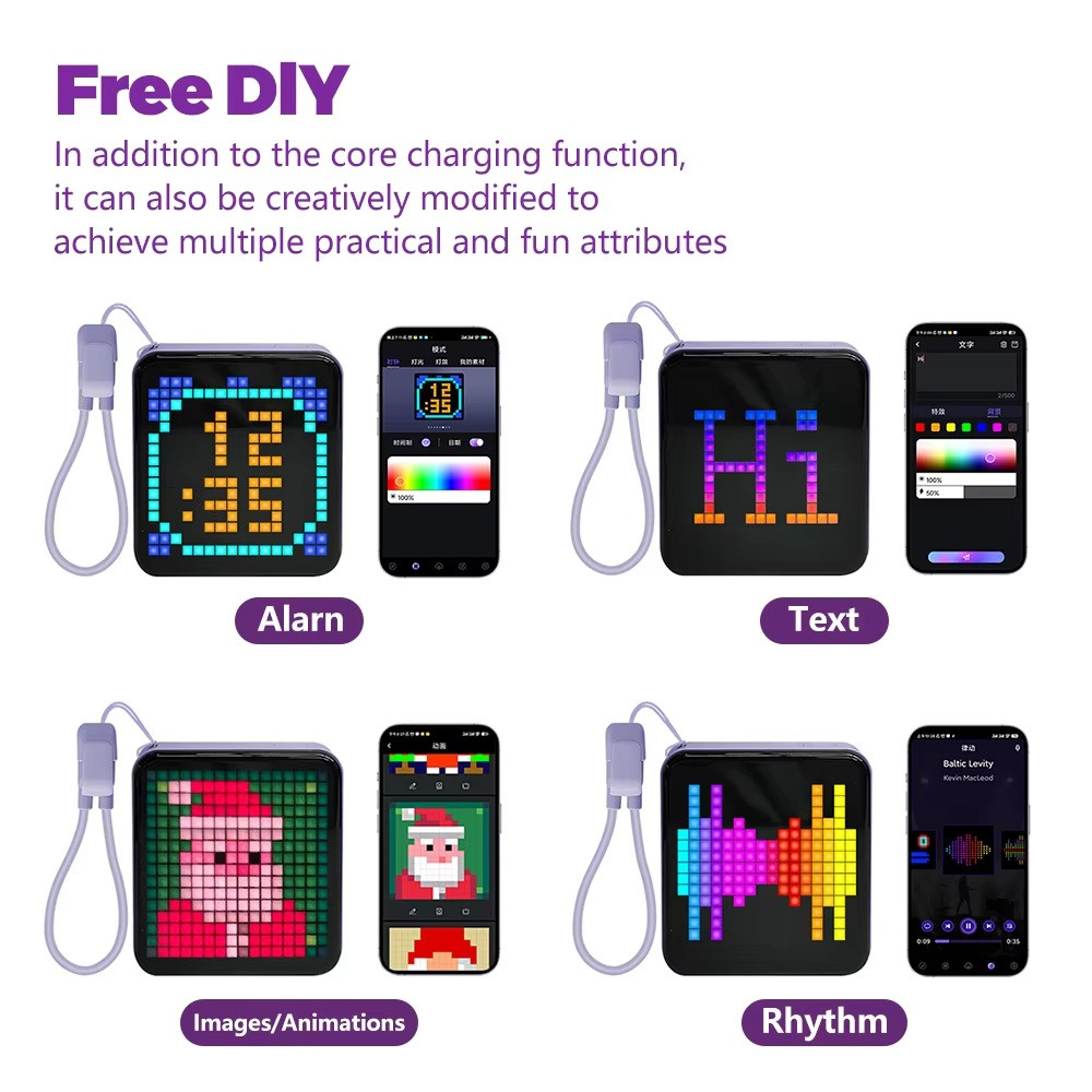 LED Pixel Matrix 64×64 RGB Smart Pixel Display – App Control DIY Gaming Light