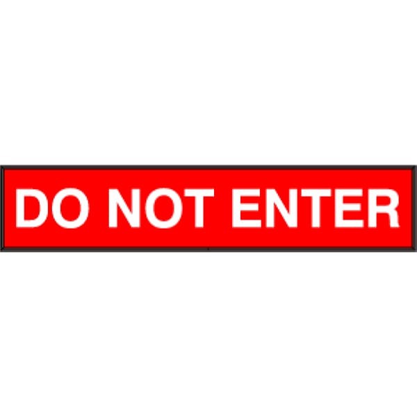 Signal-Tech 38864 SBLF734W-130R/120-277VAC DO NOT ENTER Indoor LED Backlit Sign
