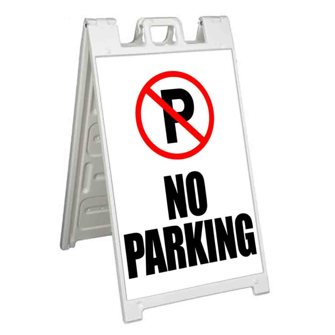 NO PARKING Signicade 24×36 Aframe Sidewalk Sign Banner Decal CLOSED
