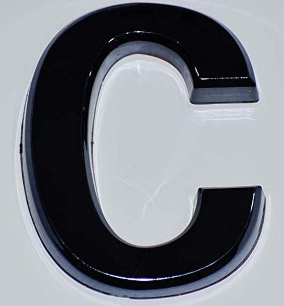 1 PCS – Apartment Number Sign/Mailbox Number Sign,Letter C (Black..REF24-1027
