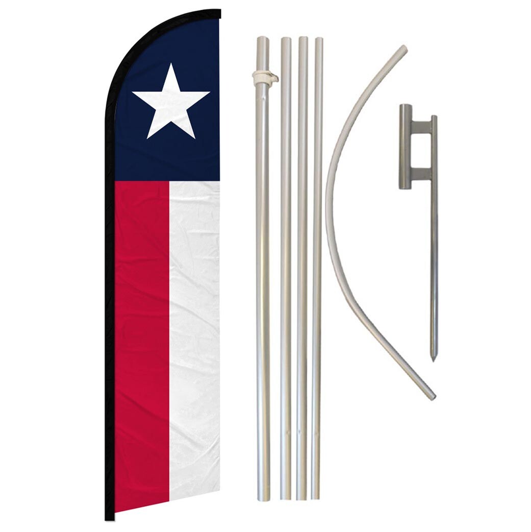 Country & State Full Curve Windless Swooper Flag Pole Kit Promotional