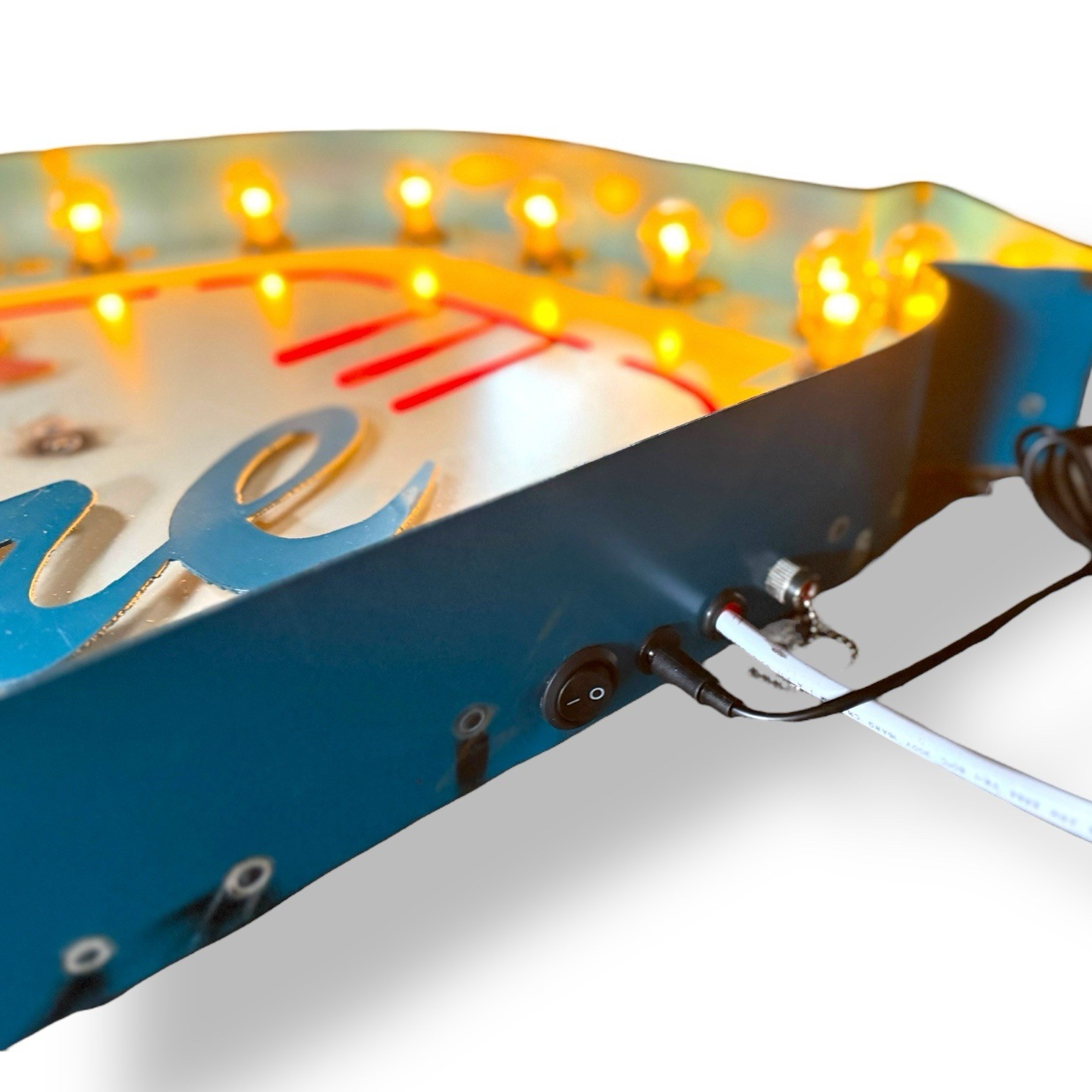 Order Here, Mid Century Inspired Diner, Retro Marquee Sign, Light Up Sign