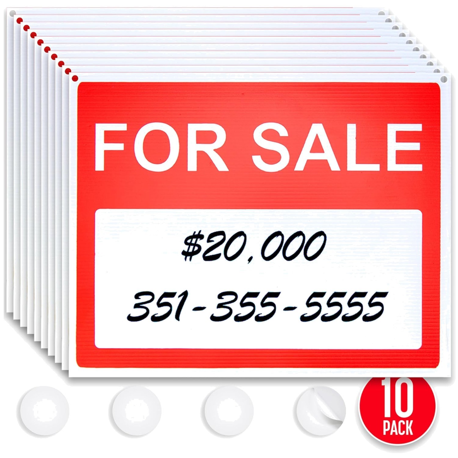 Large Weatherproof Vehicle Sale Signs