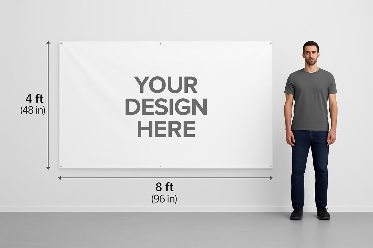 Custom Personalized Vinyl Banner Outdoor Waterproof Mesh Sign Grommets Any Size