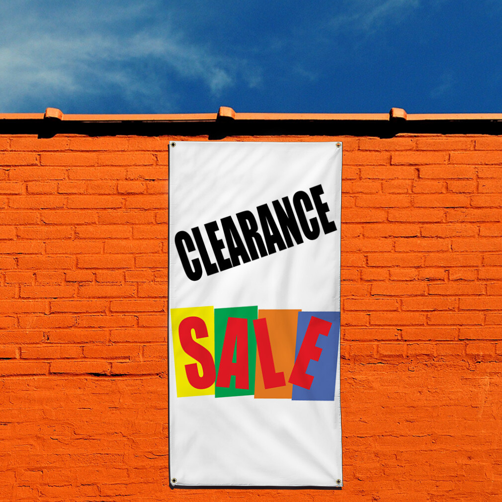 Vertical Vinyl Banner Multiple Sizes Closing out Deal Business Business Outdoor