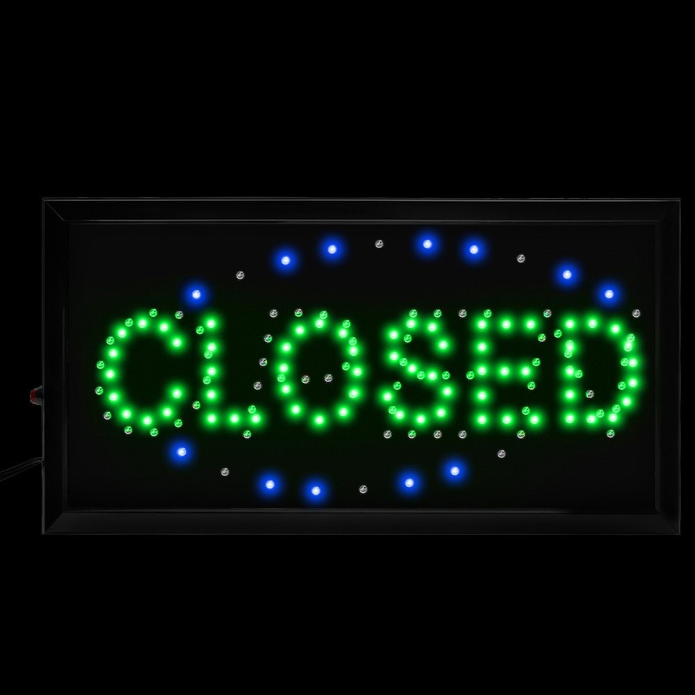 LED Open Signs Decor for Business-19″Lx10″W (2 in 1 Open Closed)