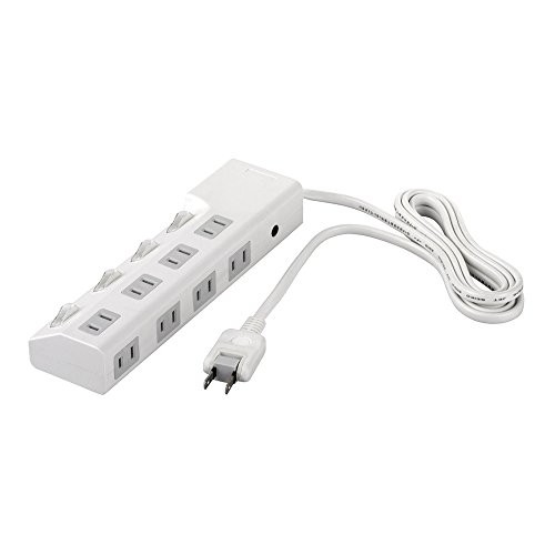 Buffalo BUFFALO Power Strip with 8 Outlets and 4 Individual Switches 1.5m Cable
