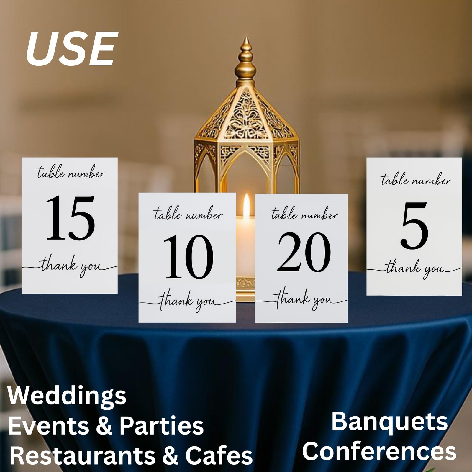 Wedding Table Numbers 110 DoubleSided Premium Cardstock Signs Receptions