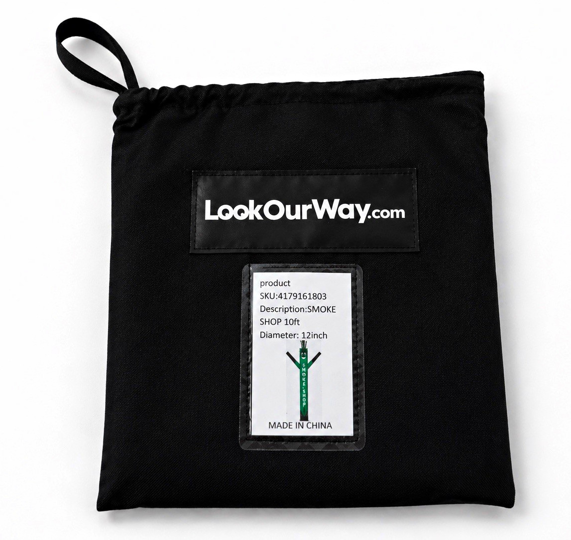 LookOurWay.com Air Dancer Exterior Sign Inflatable Nylon Green 10ft 12in