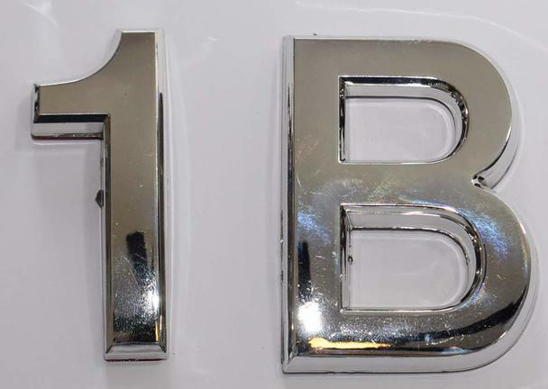 Apartment Number 1B Sign/Mailbox Number Sign, (Silver,3D,…–REF24-1027