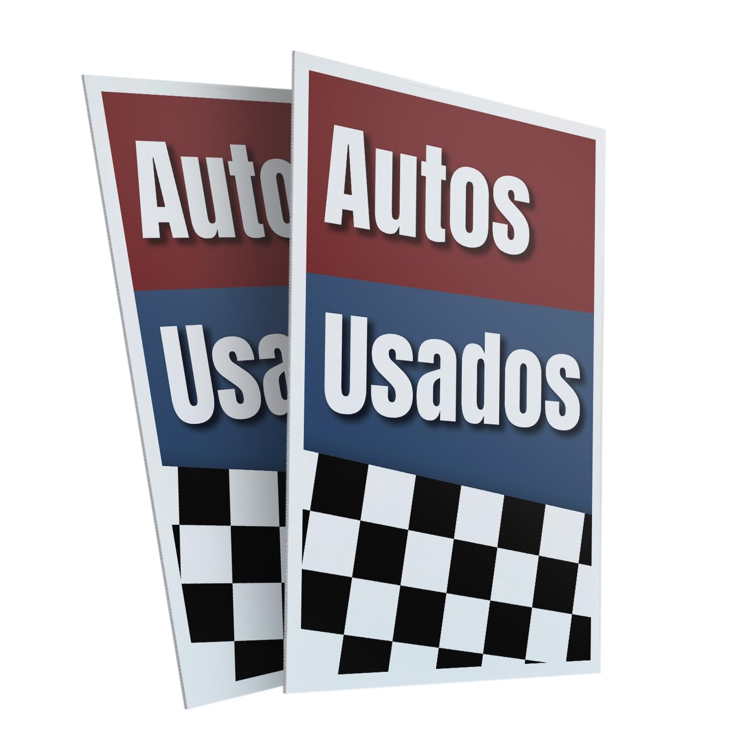 Signmission Autos Usados 2-Pack 24 Inch X 36 Inch Plastic Insert 4Mm Corrugated