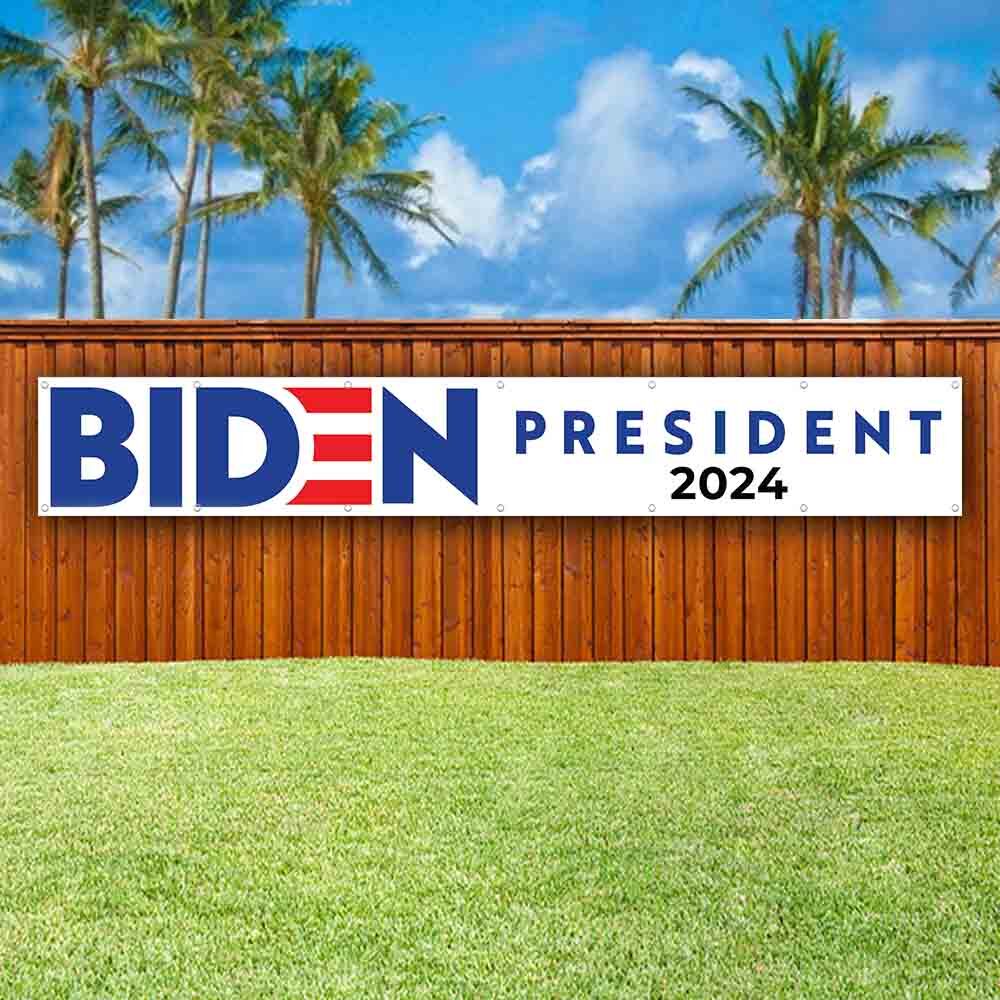 BIDEN 2024 XXL Banner Advertising Vinyl Flag Sign Many Sizes LARGE ELECTION