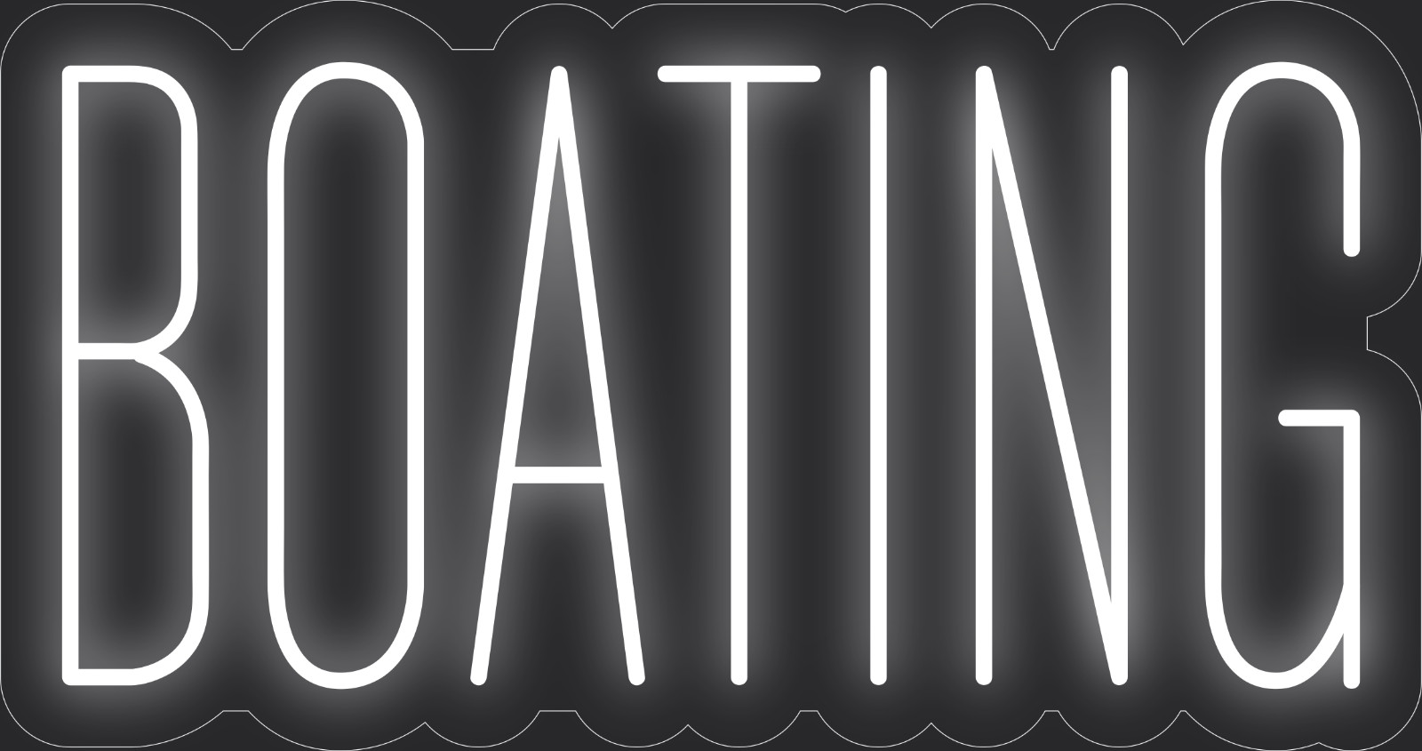 Boating Neon LED Sign Business Wall Decor Lighted Store Sign 24 x 13 in.