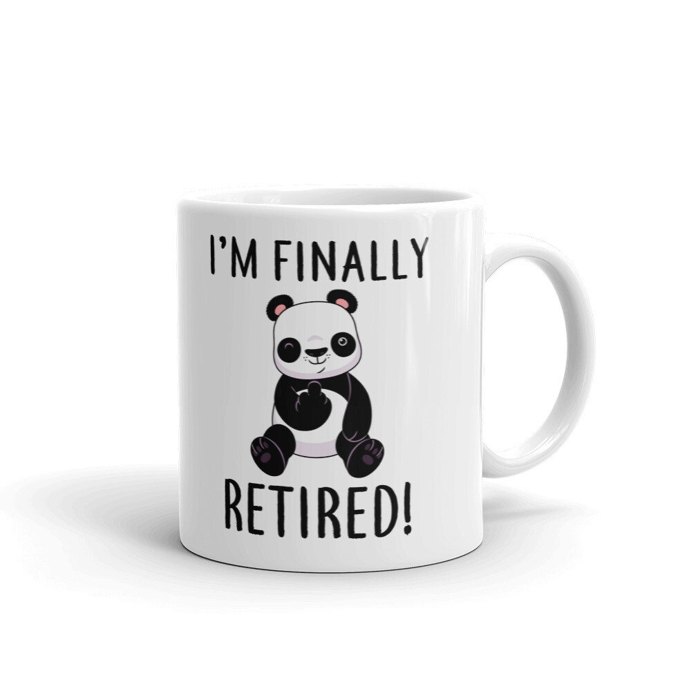 I’M Finally Retired Coffee Tea Ceramic Mug Office Work Cup Gift