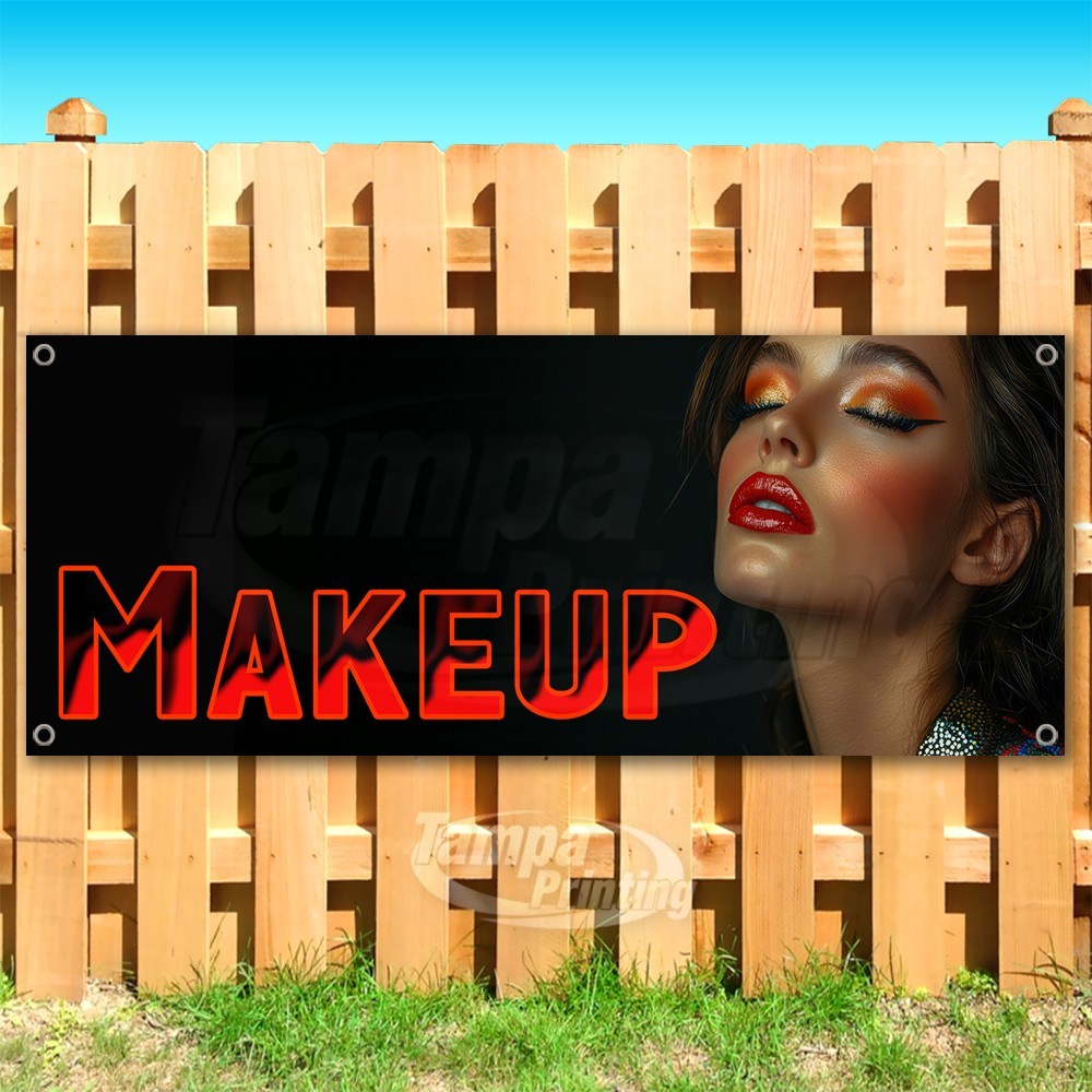 MAKEUP Advertising Beauty Salon Fashion Vinyl Banner Flag Sign USA SB11142
