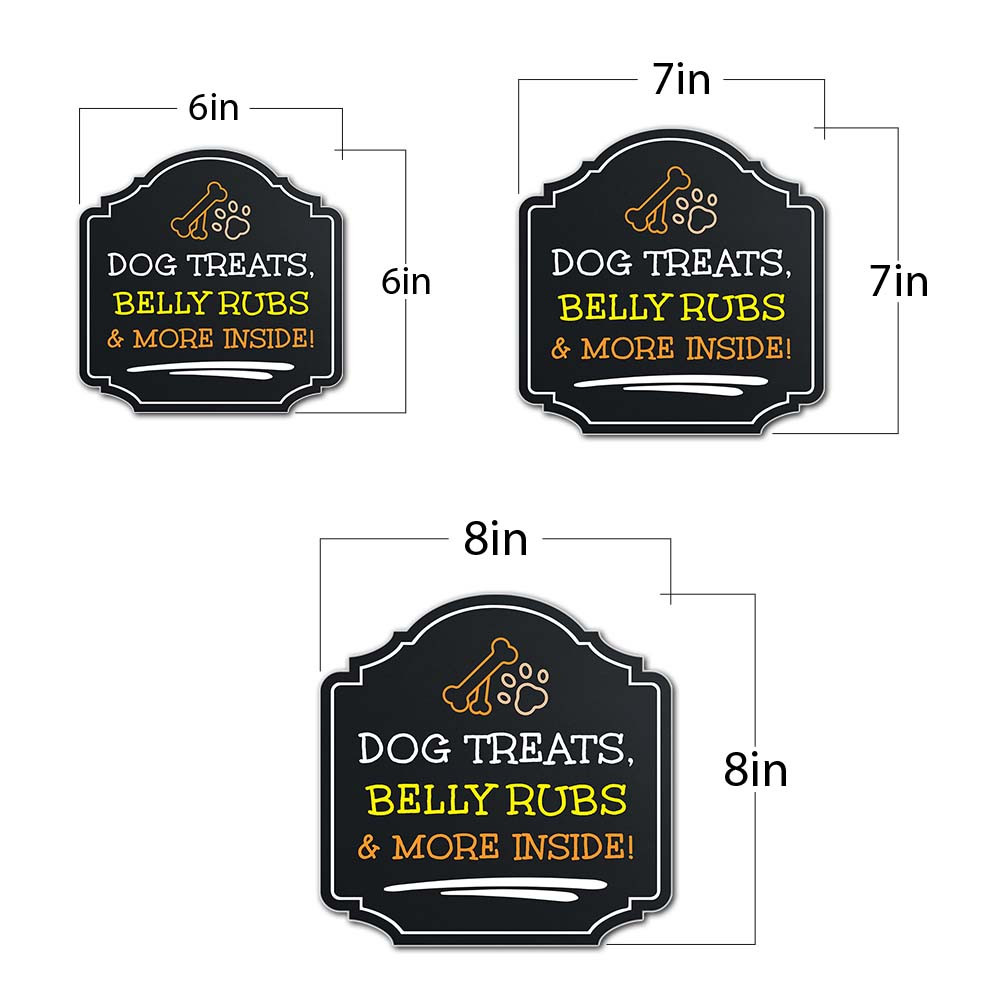 Heritage Plus Dog Treats, Belly Rubs & More Inside! Wall or Door Sign