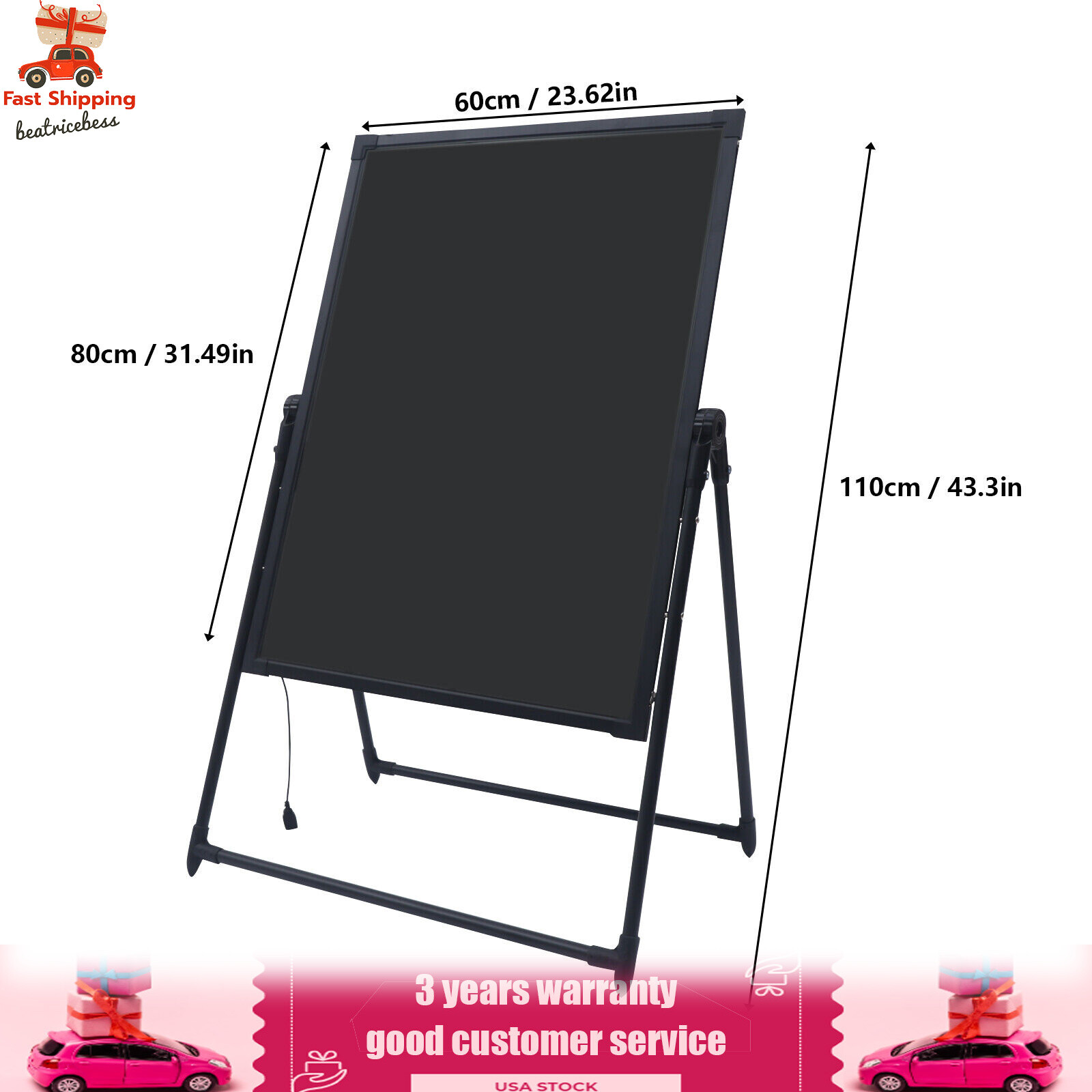 LED Message Board Restaurant Menu Sign Illuminated Neon Erasable with Remote
