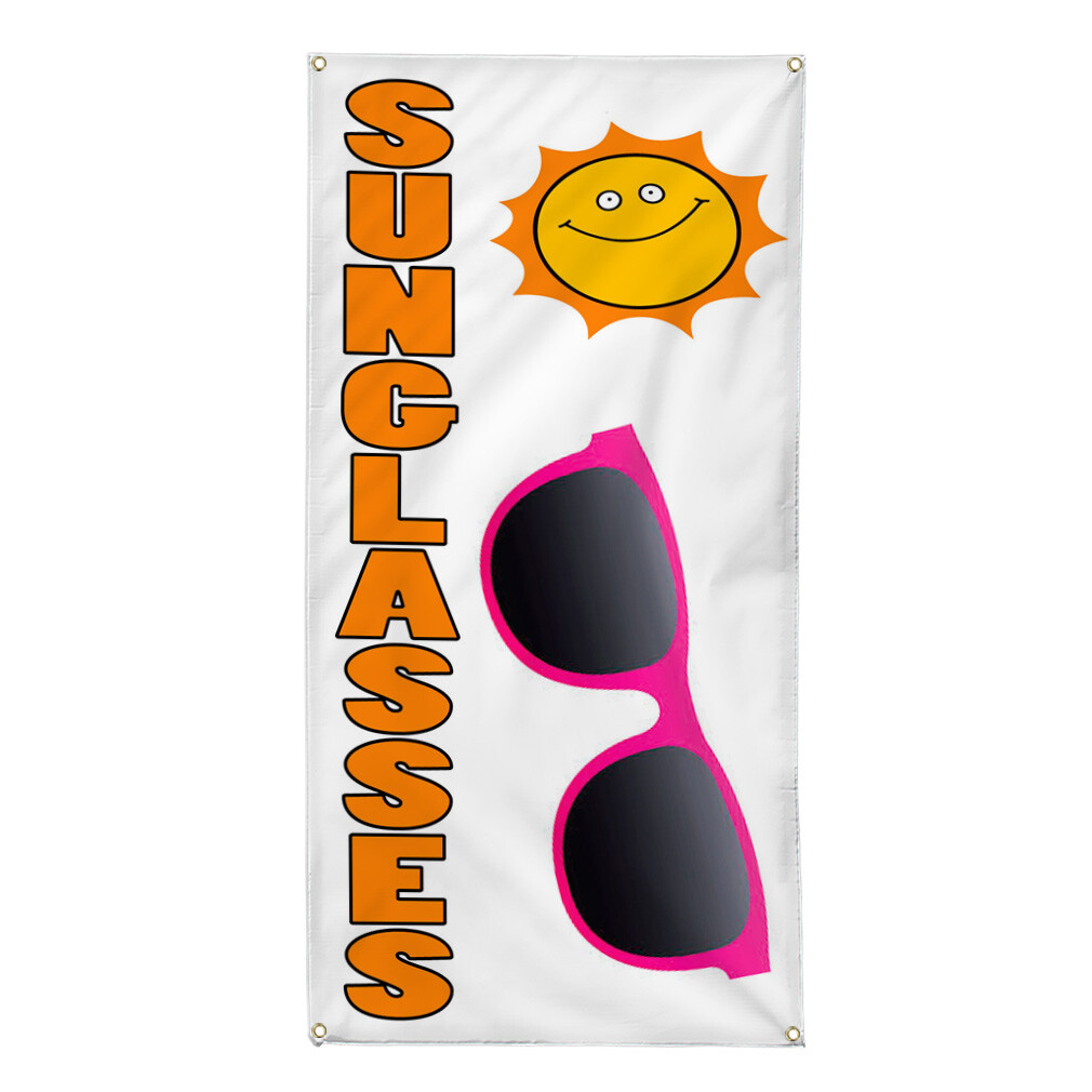 Vertical Vinyl Banner Multiple Sizes Sunglasses Business Business Outdoor
