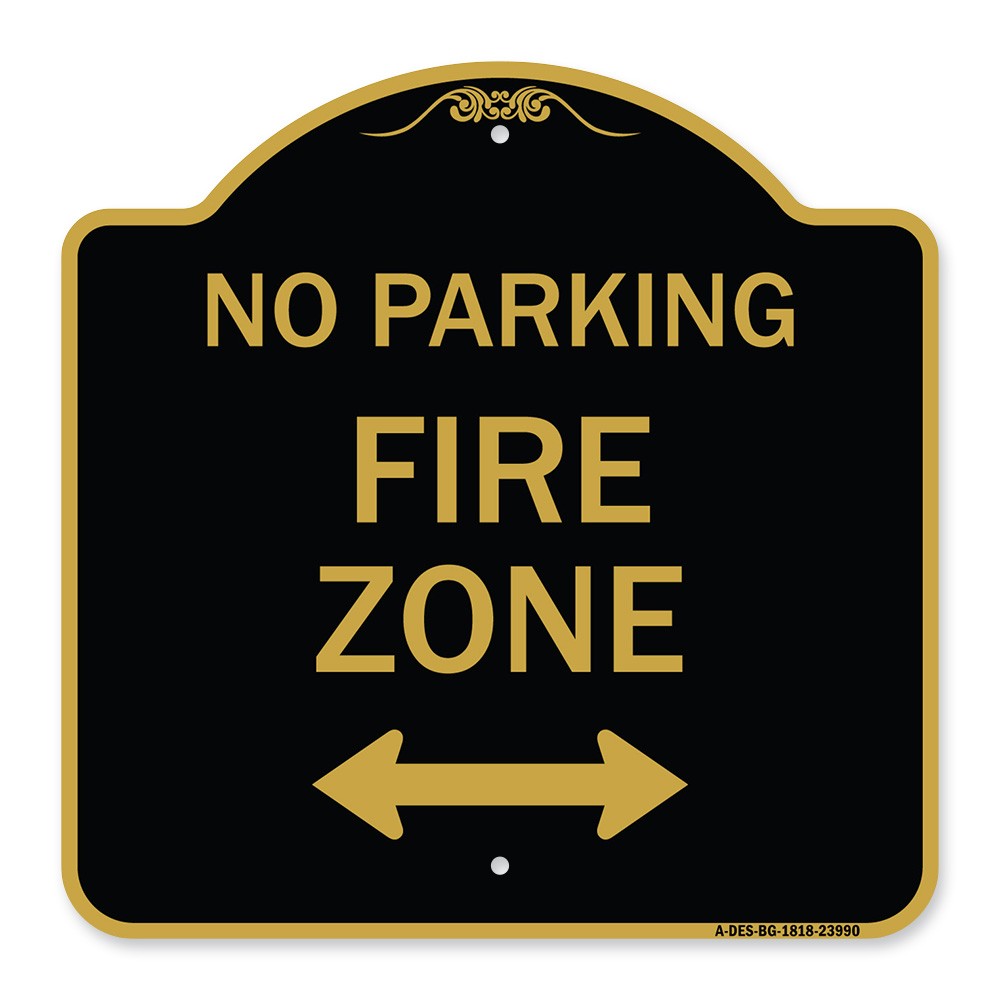 Designer Series – Fire Lane with Bidirectional Arrow Heavy Gauge Aluminum
