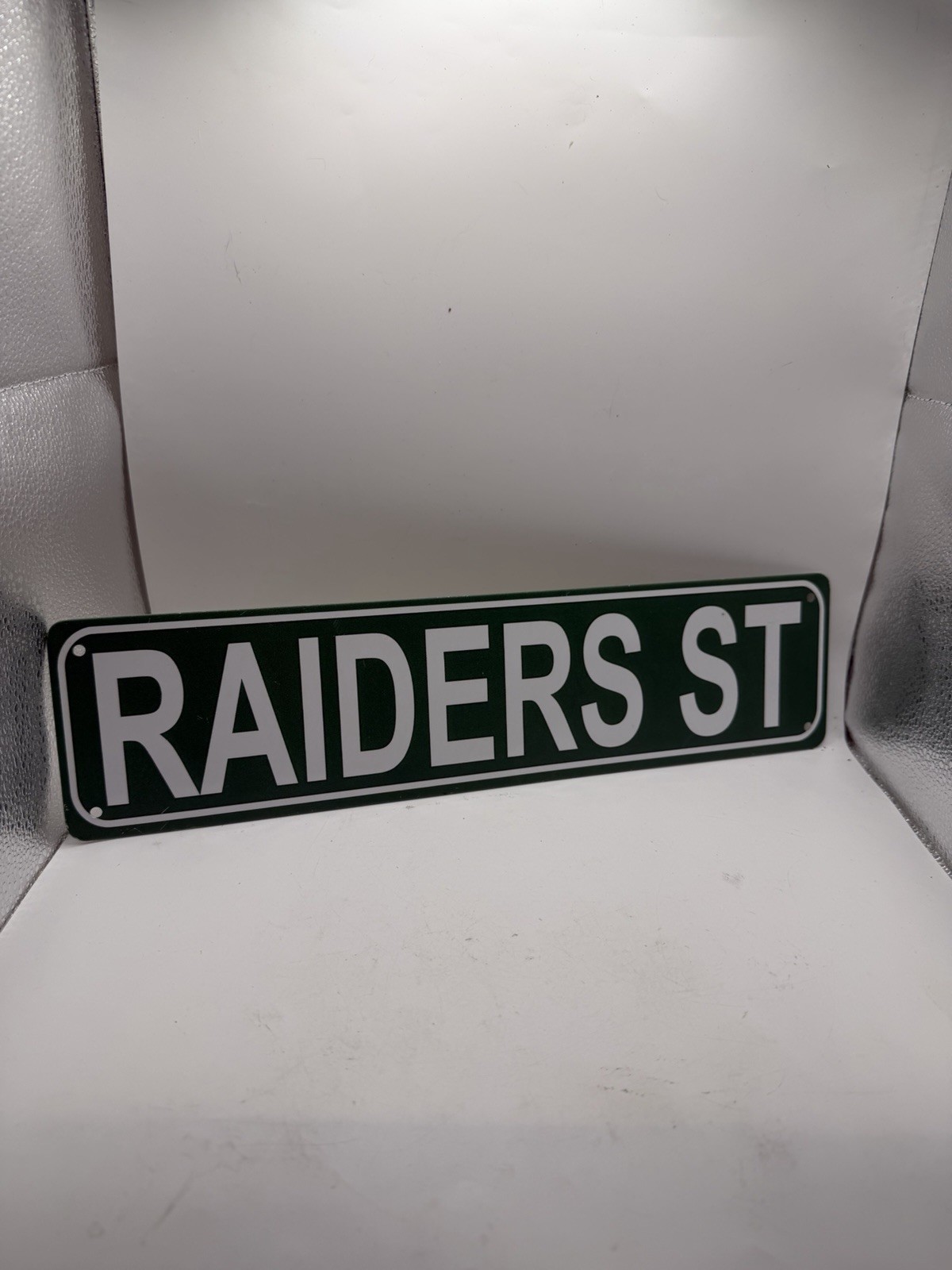 Raiders ST Vintage Sign| Bar Street Décor American Football Team Aluminum Sign