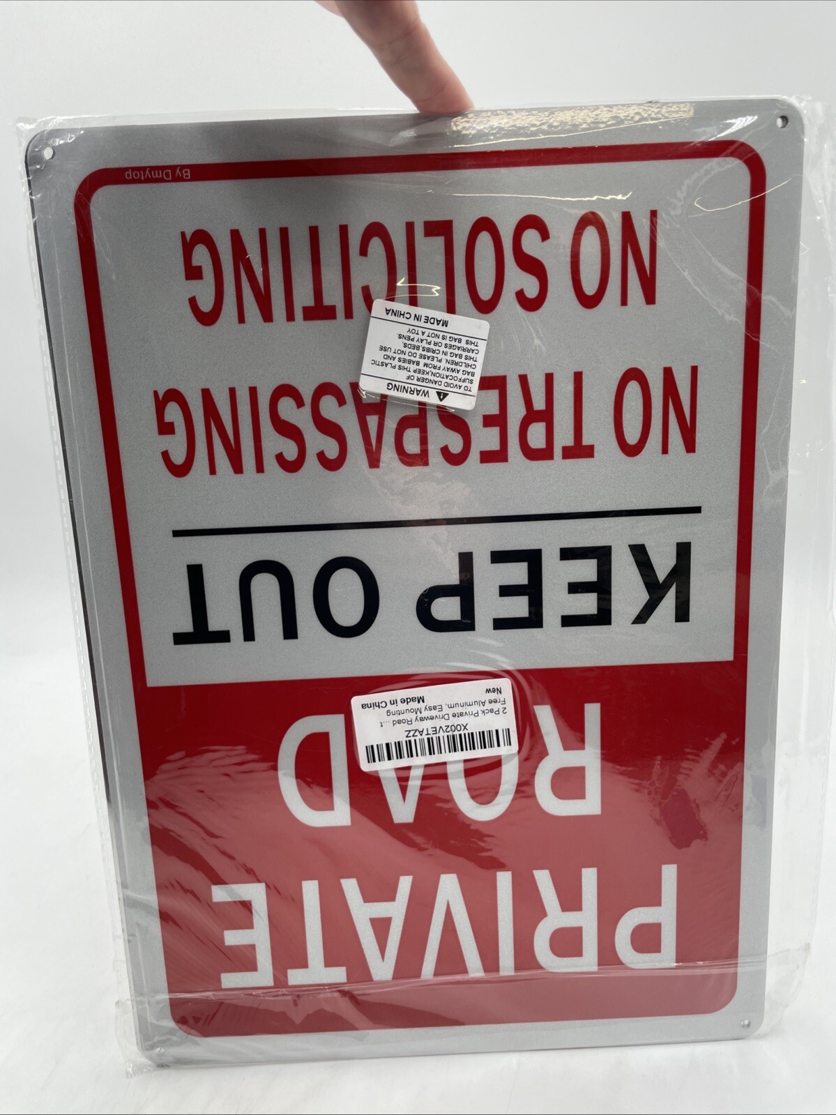 Private Road No Tresppassing no Soliciting Sign 10×12″ Heavy Gauge Aluminum