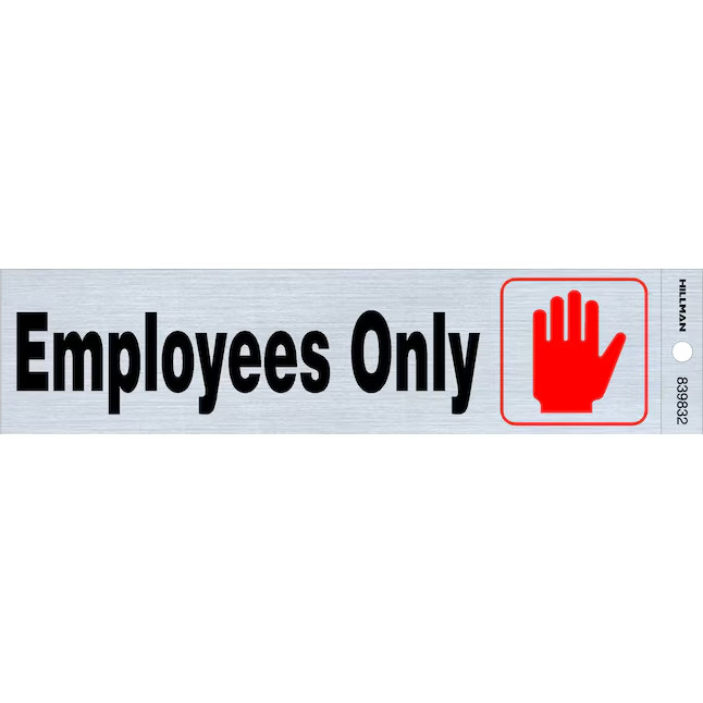 Hillman 2-in x 8-in Mylar Reflective Do not enter Sign