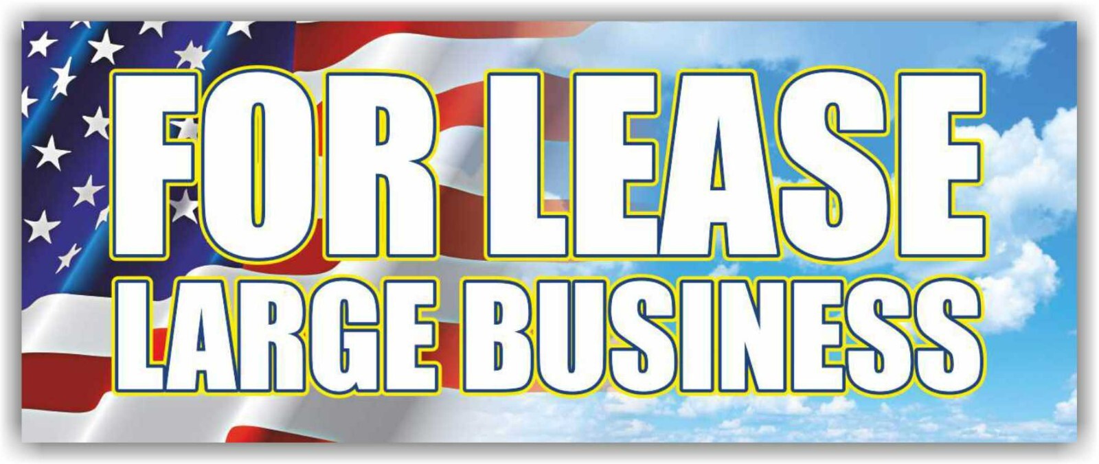 FOR LEASE LARGE BUSINESS Advertising Banner Vinyl Mesh Sign Flag rent realtor