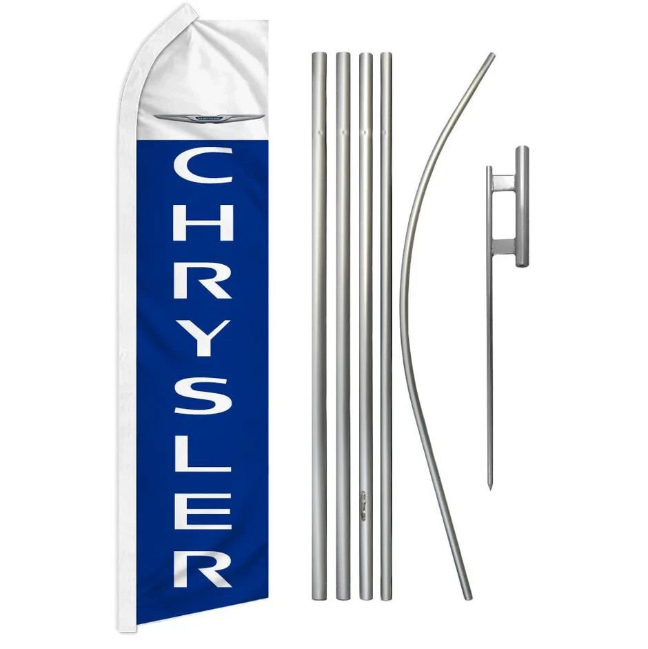 Auto Ford Hyundai Dealership Variations Swooper Advertising Banner Flag Pole Kit