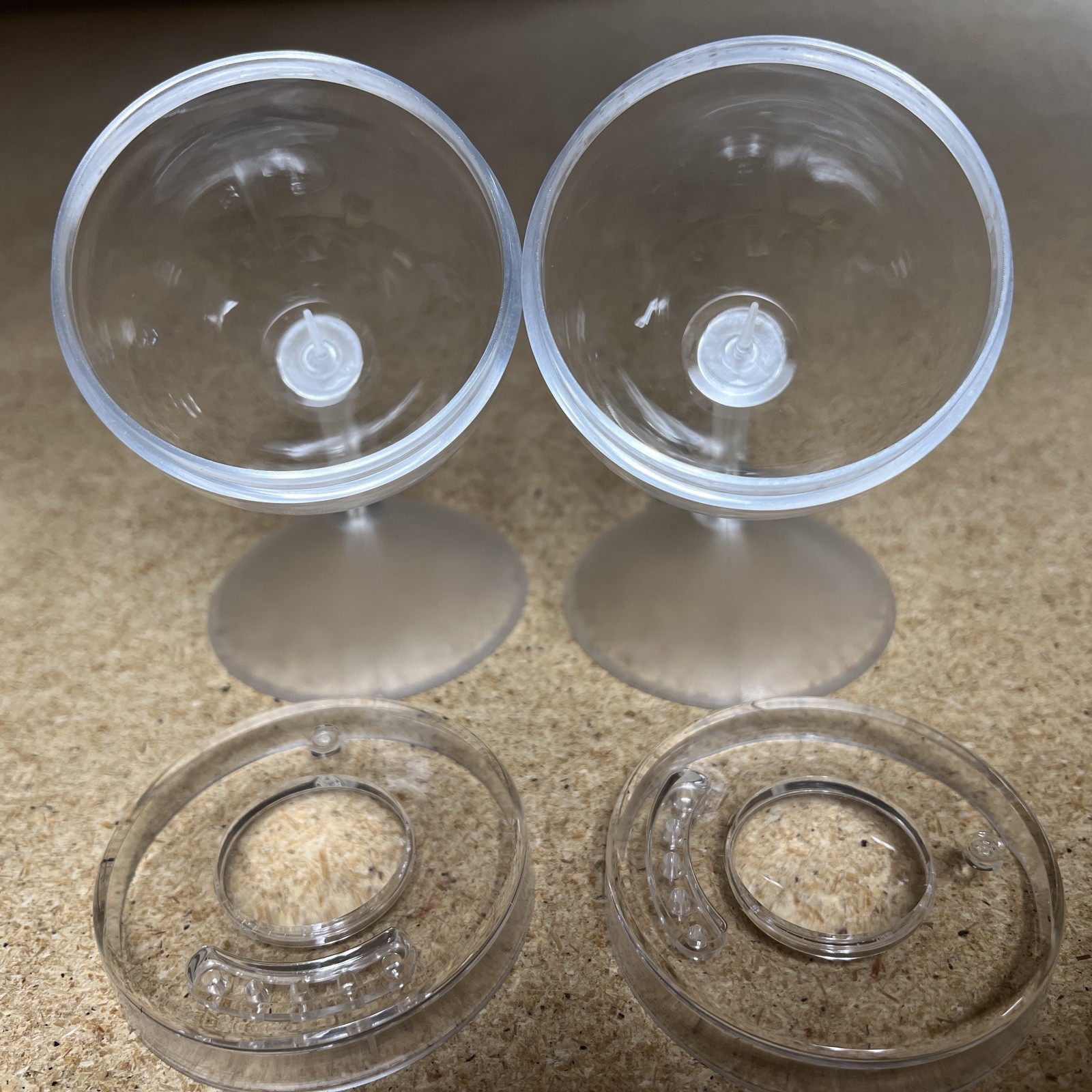 Lot of 2 Magnifying stand-up Display for herbs