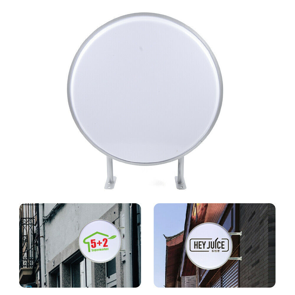 24″ LED Double Sided Round Light Box Outdoor Sign Advertising Projecting Lights
